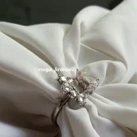 خوشرنگ و جذاب انگشتر نقره نگین جواهر/اتمی|جواهرات|ری, سرتخت|دیوار