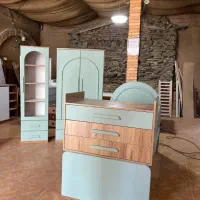 سرویس کودک سیسمونی مدل مانیا کمدبچه|تخت و سرویس خواب|شهرکرد, |دیوار