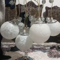 یک لوستر ۱۰تای سالم فقط ۲تاشیشش شگسته|لوستر و چراغ آویز|تبریز, |دیوار