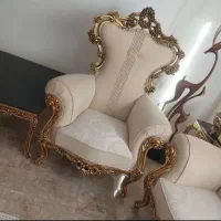 مبلمان استیل هفت نفره منبت ملایر|مبلمان خانگی و میز عسلی|پردیس, فاز ۸|دیوار