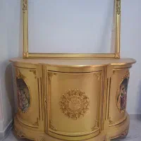 آینه کنسول ورق طلا