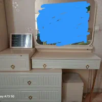 تخت سایز ۱۲۰ به همراه دراور و یک کمد تکی|تخت و سرویس خواب|تهران, آشتیانی|دیوار