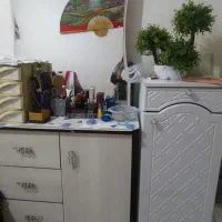 میز آرایش جاکفشی جمع وجور سفید