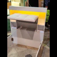 مدل برجسته تخت خواب ۱نفره چراغ دار الیزابت|تخت و سرویس خواب|اهواز, نادری|دیوار