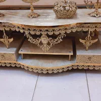 میز تلویزیون خم محرابی گل رز تاجدار برنز سوگلی|میز تلویزیون|زنجان, |دیوار