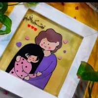 تابلو وماگ ویترای روز زن.مادر.یلدا|صنایع دستی و سایر لوازم تزئینی|زاهدان, |دیوار