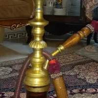 قلیون خوشگل برنجی قدیمی وزن سنگین اصلی