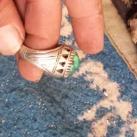 انگشتر فیروزه نقره۹۰قدیمی دست ساز نگین اصلی|جواهرات|کبودرآهنگ, |دیوار