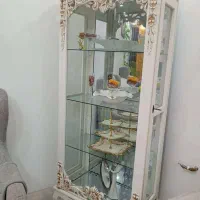 بوفه چوب راش در حد خیلی نو|بوفه، ویترین، کنسول|فیروزآباد (فارس), |دیوار