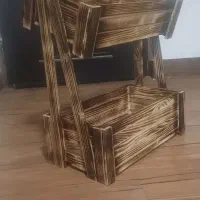 جای سیب زمینی پیاز باکس میز چوبی کافی بار