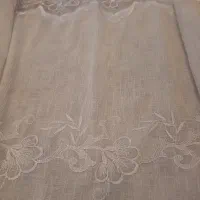 پرده حریر سفید|پرده، رانر، رومیزی|سیرجان, |دیوار