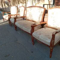 مبل هشت نفره تمام چوب