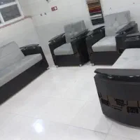 سرویس مبل ۷نفره جنس خوب پارچه و اسفنج عوض کردم نو