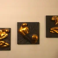 تابلو دست ساز کار شده با ورق مس