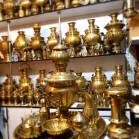 k برنجی گازی زغالی gff سماور ذغالی برقی مسی gy|سماور، چایساز، قهوهساز|اصفهان, دستگرده|دیوار