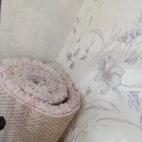 فرش پرز بلند صورتی