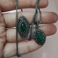 ست زنجیر پلاک  انگشتر نقره