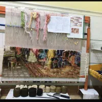 بافت تابلو فرش چله ابریشم