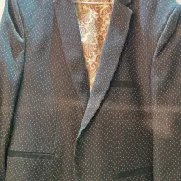 کت تک سرمه ای خال دار