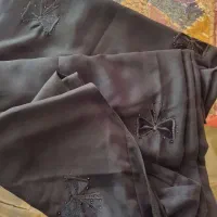 چادر مشکی جده عربی اصیل گلدوزی مخمل و نگین