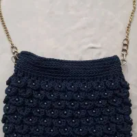 کیف بافتنی سورمه ایی