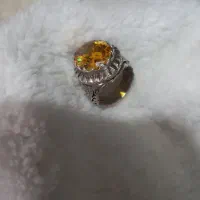 انگشتر نقره نگین سیترین|جواهرات|اسلام‌شهر, زرافشان|دیوار