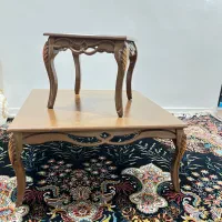 میز و دوتا عسلی چوبی|مبلمان خانگی و میز عسلی|دوگنبدان, |دیوار