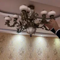 لوستر سرامیکی طرح فرشته ۱۲ شعله|لوستر و چراغ آویز|اهواز, کیانپارس |دیوار