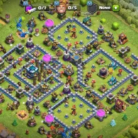 اکانت کلش آف کلنز تان 13 بلیط طلایی خورده