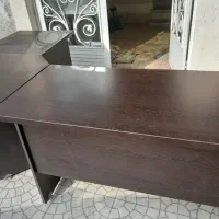 میز دفتر کار و منشی حالت ال