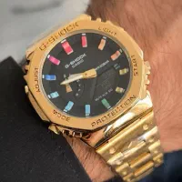 ساعت دوزمانه جیشاک استیل دیجیتال عقربه