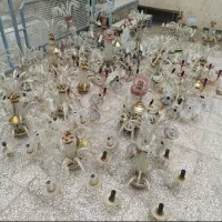 لوستر های شیشه ای کریستالی قدیمی