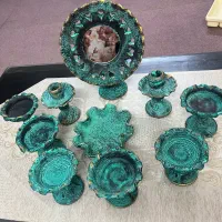 ست هفتسین سفالی پتینه کاری شده