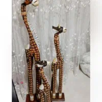 مجسمه چوبی زرافه|مجسمه، تندیس، ماکت|اردبیل, |دیوار