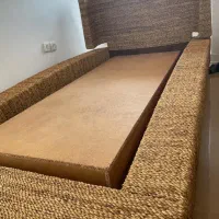 تخت کنفی تک نفره نو با تشک|تخت و سرویس خواب|ایزدشهر, |دیوار