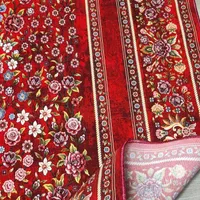 فرش ابریشمی طرح دستباف قم باغ گل قرمز|فرش|تهران, امین حضور|دیوار