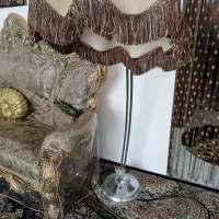 آباژور کنار مبلی|چراغ خواب و آباژور|ابریشم, |دیوار