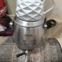 کتری سماوری Sizler همراه با قوری کاملا نو|قوری، کتری، قهوه‌ساز دستی|کهریزک, |دیوار