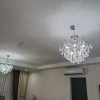 لوستر با میز و تلفن برنجی