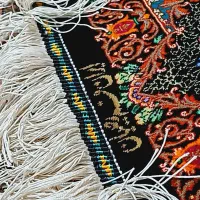 قالیچه تمام ابریشم قم ۶۰ × ۹۰|فرش|تهران, استاد معین|دیوار