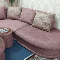 مبل ال ب همراه ۸ عدد کوسن و جلومبلی|مبلمان خانگی و میز عسلی|قرچک, مهدیه|دیوار