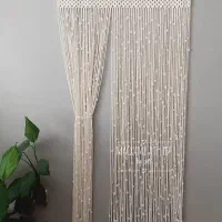 پرده مکرومه بافی