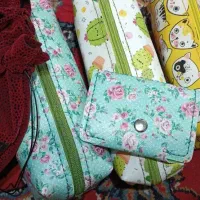 جاکارتی وکیف لوازم آرایشی چرم فانتزی دست دوز