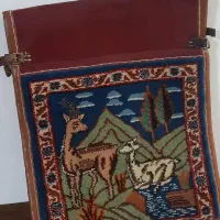 خورجین قدیمی ۷۰ سال قبل قالینی دست بافت نونو