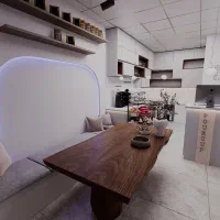 طراحی داخلی و نما + شبیه‌سازی سه‌بعدی (3D Design)|خدمات پیشه و مهارت|رشت, معلم|دیوار