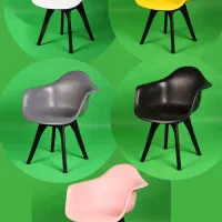 صندلی پلاستیکی طرح حلالی رویه فایبر کد 695