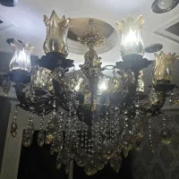 لوستر ۸ شاخه برنجی|لوستر و چراغ آویز|تهران, خانی آباد نو جنوبی|دیوار