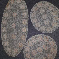 رومیزی ملیله دوزی طلایی