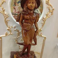مجسمه اینه چوبی هندی دکوری