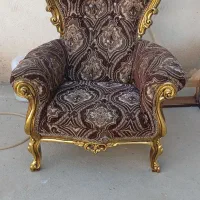 مبل سلطنتی کارکرده تمام چوب راش